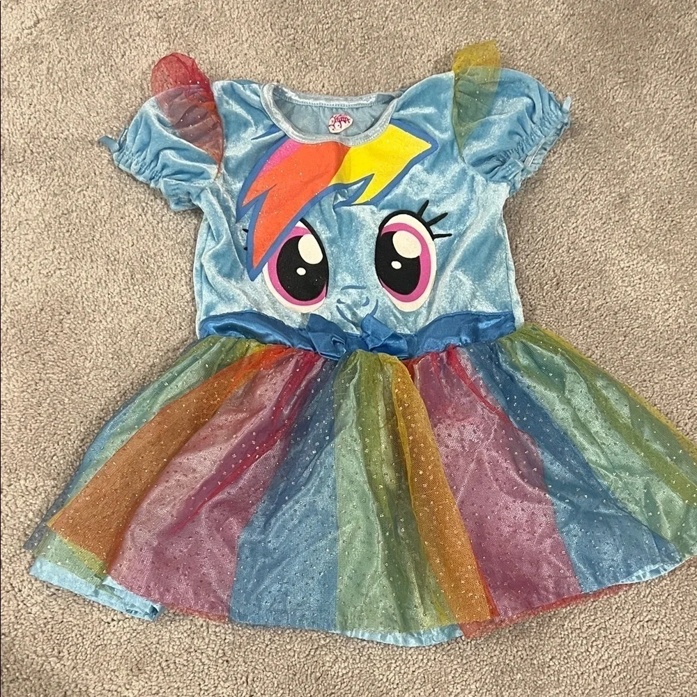 🎉GREAT condition “My Little Pony” Rainbow Costume - Blue, Red, Yellow